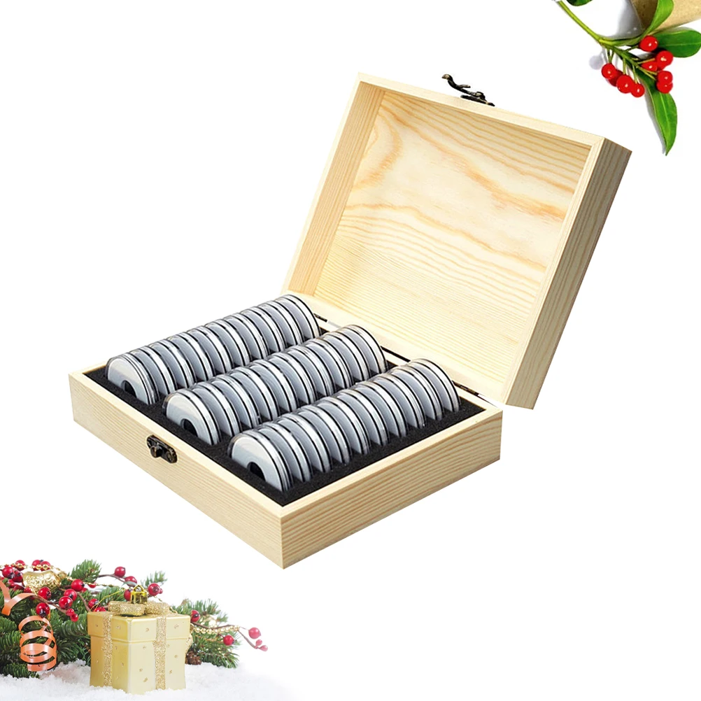 Commemorative Coin Box Storage For 17/22/27/32/37Mm Coins Adjustable Gasket Wooden Collection Case Display Organizer Safe
Commemorative Coin Box Storage For 17/22/27/32/37Mm Coins Adjustable Gasket Wooden Collection Case Display Organizer Safe
