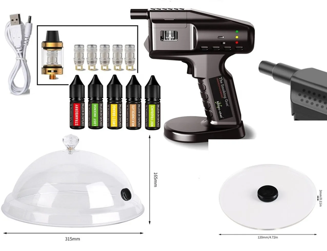 Cocktail Smoker Flavor Blaster Kit with Plate Cover and Cup Lid Elf Bar Accessories Bartender Drinks Home Brewing & Wine Making
Cocktail Smoker Flavor Blaster Kit with Plate Cover and Cup Lid Elf Bar Accessories Bartender Drinks Home Brewing & Wine Making