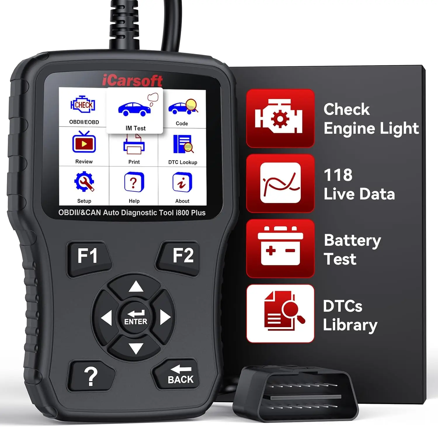 Autel MaxiCOM MK808 Color Touchscreen OBD2 Scanner 8-in-1 Auto Repair Diagnostic Tool for Cars
Autel MaxiCOM MK808 Color Touchscreen OBD2 Scanner 8-in-1 Auto Repair Diagnostic Tool for Cars