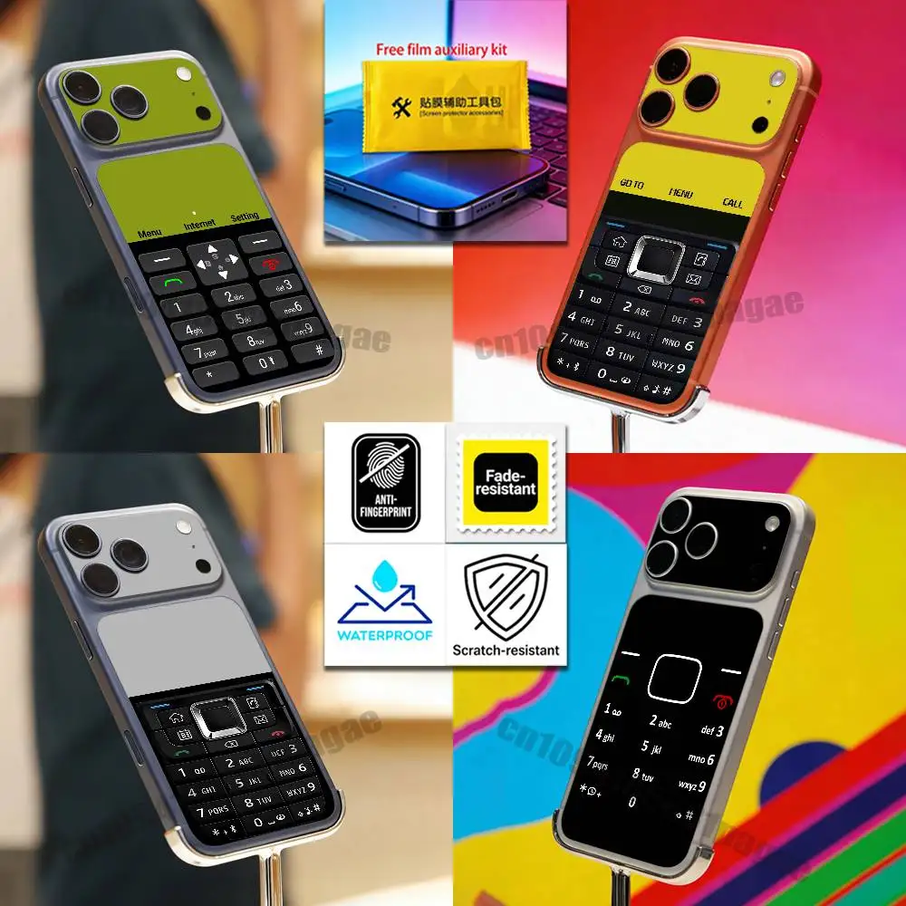 For Old classic mobile phone Picture Photo Image iPhone 17 PRO MAX PROMAX Back Protective Film Skin Cover Protector Sticker
For Old classic mobile phone Picture Photo Image iPhone 17 PRO MAX PROMAX Back Protective Film Skin Cover Protector Sticker