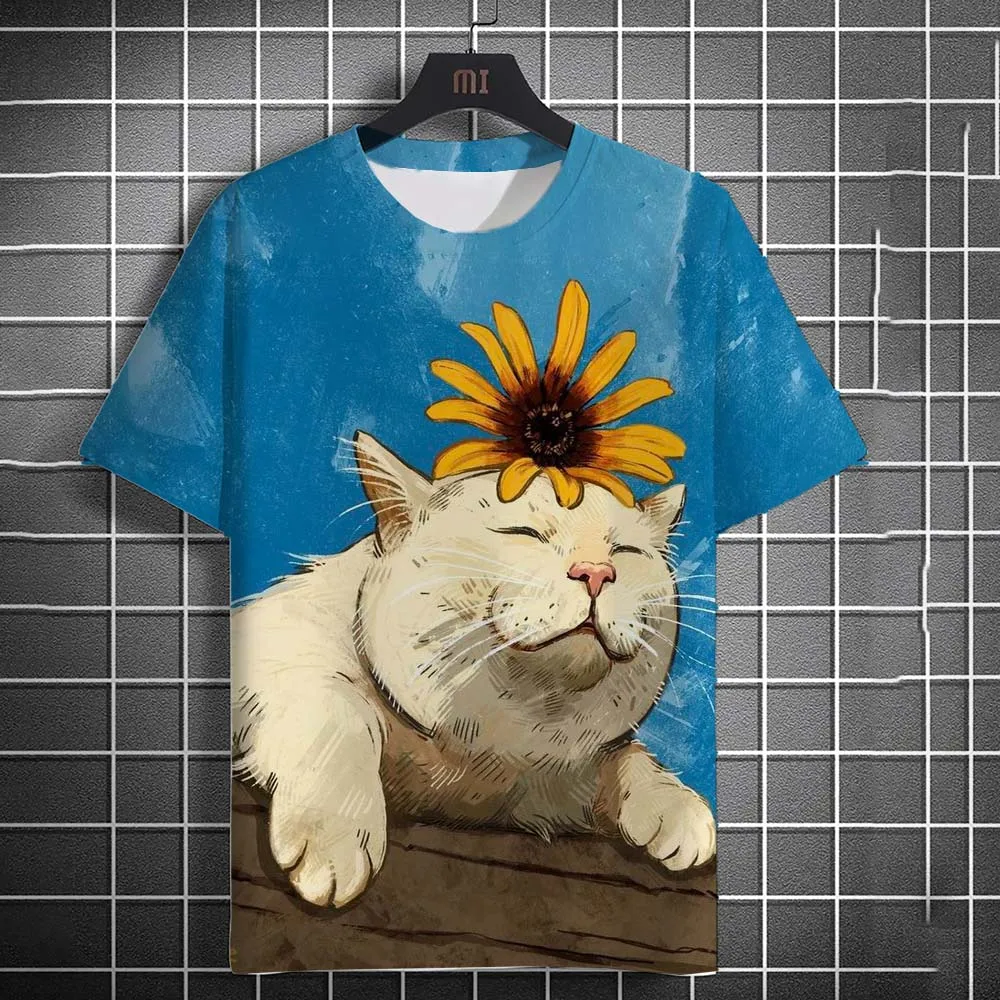Men's T-Shirts Funny Animal Cat Pattern 3D Print Tops Tees Summer Women Streetwear Fashion Oversized Unisex T Shirt Men Clothing
Men's T-Shirts Funny Animal Cat Pattern 3D Print Tops Tees Summer Women Streetwear Fashion Oversized Unisex T Shirt Men Clothing