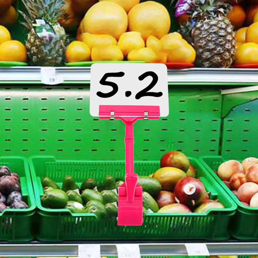 8 Pcs Price Tag Holder Double Head Display Clips Label Clamp Cards Sign Merchandise Shelf
8 Pcs Price Tag Holder Double Head Display Clips Label Clamp Cards Sign Merchandise Shelf