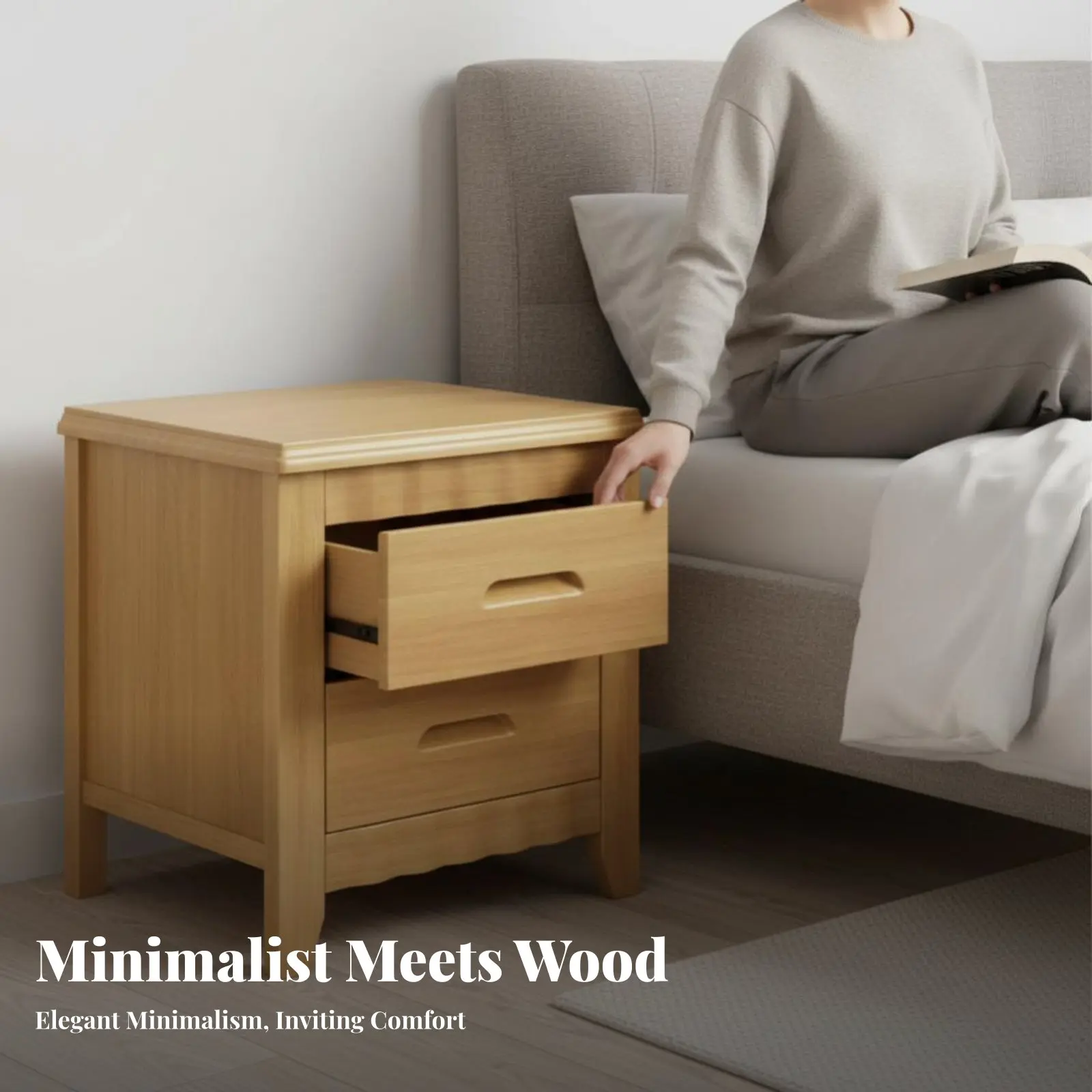 latching Nightstand P&R-Assembled 2-Drawer End Table with latch space-saving Size Rounded Corners for Adults
latching Nightstand P&R-Assembled 2-Drawer End Table with latch space-saving Size Rounded Corners for Adults