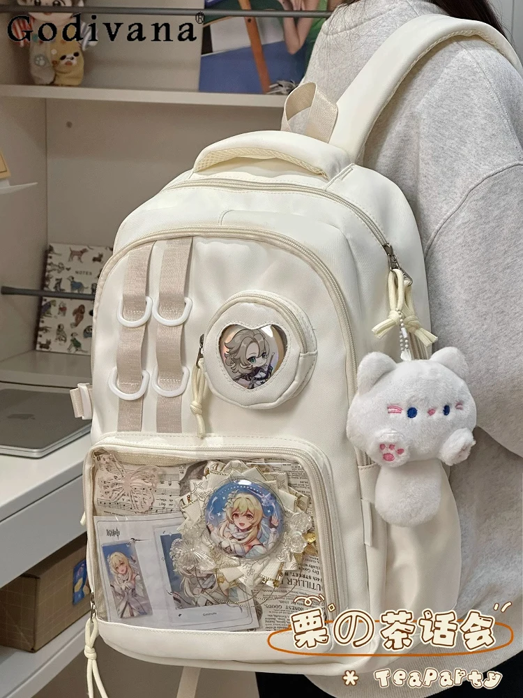 Japanese college style ins sweet girl student backpack class daily commute large capacity backpack
Japanese college style ins sweet girl student backpack class daily commute large capacity backpack
