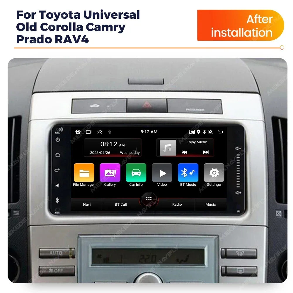 Universal 2 Din Car Radio for Toyota Corolla Camry Vios Crown RAV4 Land Cruiser Prado Carplay Android Auto GPS Multimedia Player
Universal 2 Din Car Radio for Toyota Corolla Camry Vios Crown RAV4 Land Cruiser Prado Carplay Android Auto GPS Multimedia Player