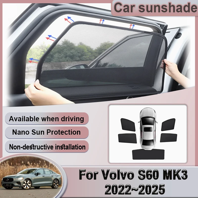 Car Mesh Sunshade For Volvo S60 MK3 B4 B5 2022 2023 2024 2025 Window Magnetic Visor Sun Shade Curtains Stickers Auto Accessories
Car Mesh Sunshade For Volvo S60 MK3 B4 B5 2022 2023 2024 2025 Window Magnetic Visor Sun Shade Curtains Stickers Auto Accessories