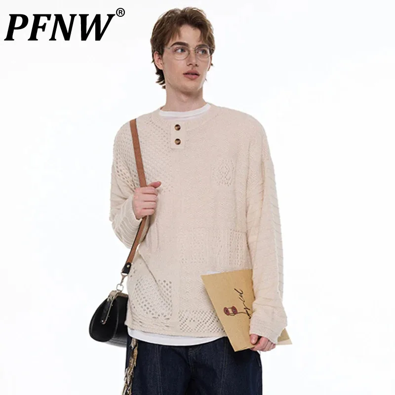 PFNW Lazy Style Irregular Hollow Out Knitted Sweater Round Neck Long Sleeve Pullover Solid Color Loose Casual Tops Chic 28W4355
PFNW Lazy Style Irregular Hollow Out Knitted Sweater Round Neck Long Sleeve Pullover Solid Color Loose Casual Tops Chic 28W4355