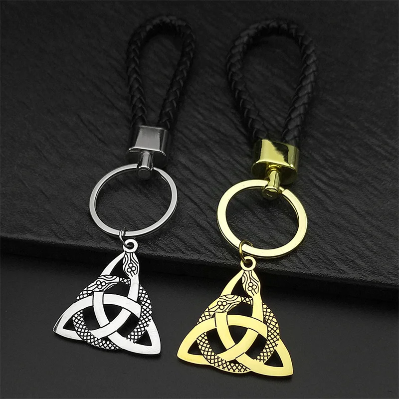 Viking Witch Celtic Knot Keyring Stainless Steel For Women Men Gold Color Chain Odin Gothic Keychain Protection Amulet Jewelry
Viking Witch Celtic Knot Keyring Stainless Steel For Women Men Gold Color Chain Odin Gothic Keychain Protection Amulet Jewelry