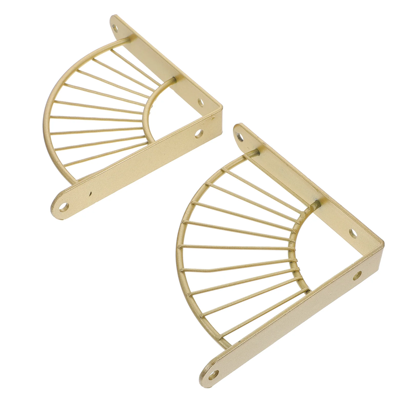 2Pcs Wall Mount Shelf Brackets Heavy Duty Fan Shaped Iron Support Bathroom Kitchen Bedroom Storage ganizer Accessories
2Pcs Wall Mount Shelf Brackets Heavy Duty Fan Shaped Iron Support Bathroom Kitchen Bedroom Storage ganizer Accessories