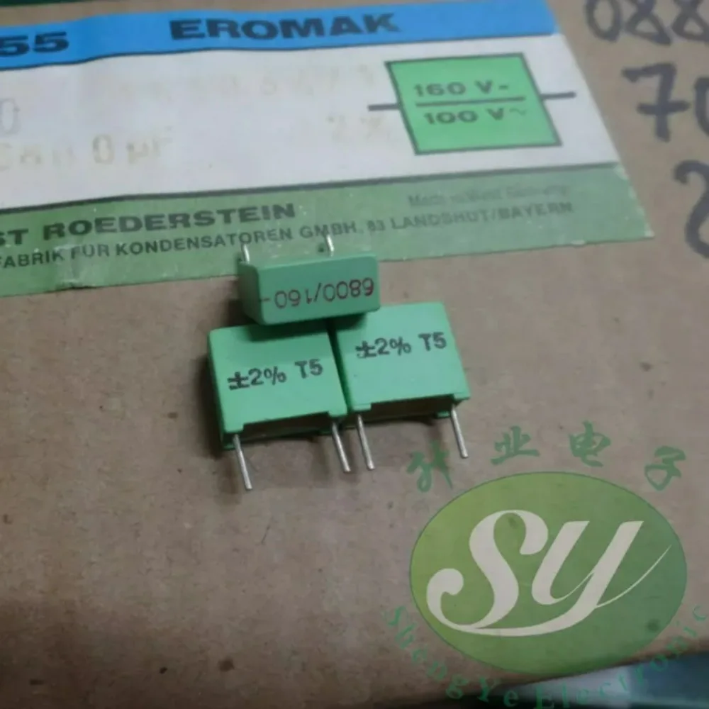 20pcs/lot MKC1855 0.0068uf 160V 6.8nf 6800pf 6n8 682 Brand New 10mm Film Capacitor (High Precision: 2%)
20pcs/lot MKC1855 0.0068uf 160V 6.8nf 6800pf 6n8 682 Brand New 10mm Film Capacitor (High Precision: 2%)