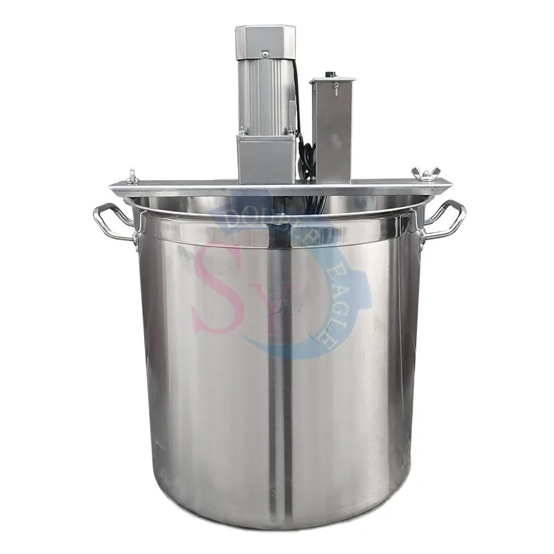 Cheap Stainless Steel Small Hot Pot Seasoning Jacketed Boiling Stir Pots/Tomato Sauce Cooking Mixer Machine