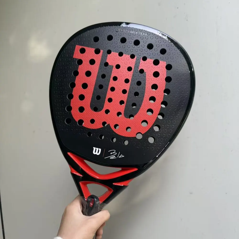 Wilson Tennis Rackets Carbon Fibre Professional Surface Diamond Shape with Eva Memory Flex Foam Core Padel Tennis Racquets
Wilson Tennis Rackets Carbon Fibre Professional Surface Diamond Shape with Eva Memory Flex Foam Core Padel Tennis Racquets