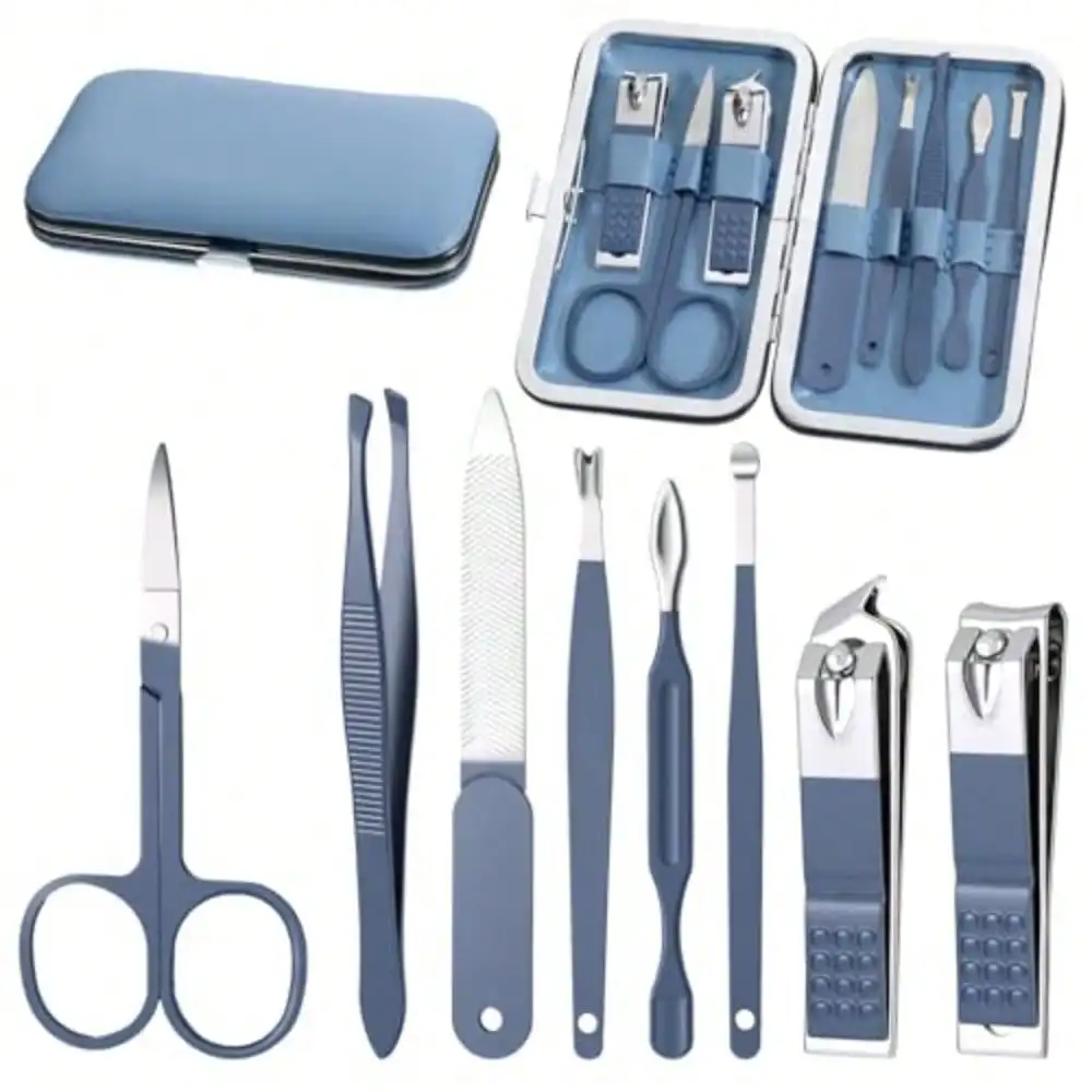 Manicure Set Professional 8 In 1 Nail Clipper Set, Nail Clipper Kit Fingernail And Toenail Clippers Personal Nails Care Kits, Exquisite Leather Case Suitable For Travel Manicure Kit For Men Women
Manicure Set Professional 8 In 1 Nail Clipper Set, Nail Clipper Kit Fingernail And Toenail Clippers Personal Nails Care Kits, Exquisite Leather Case Suitable For Travel Manicure Kit For Men Women
