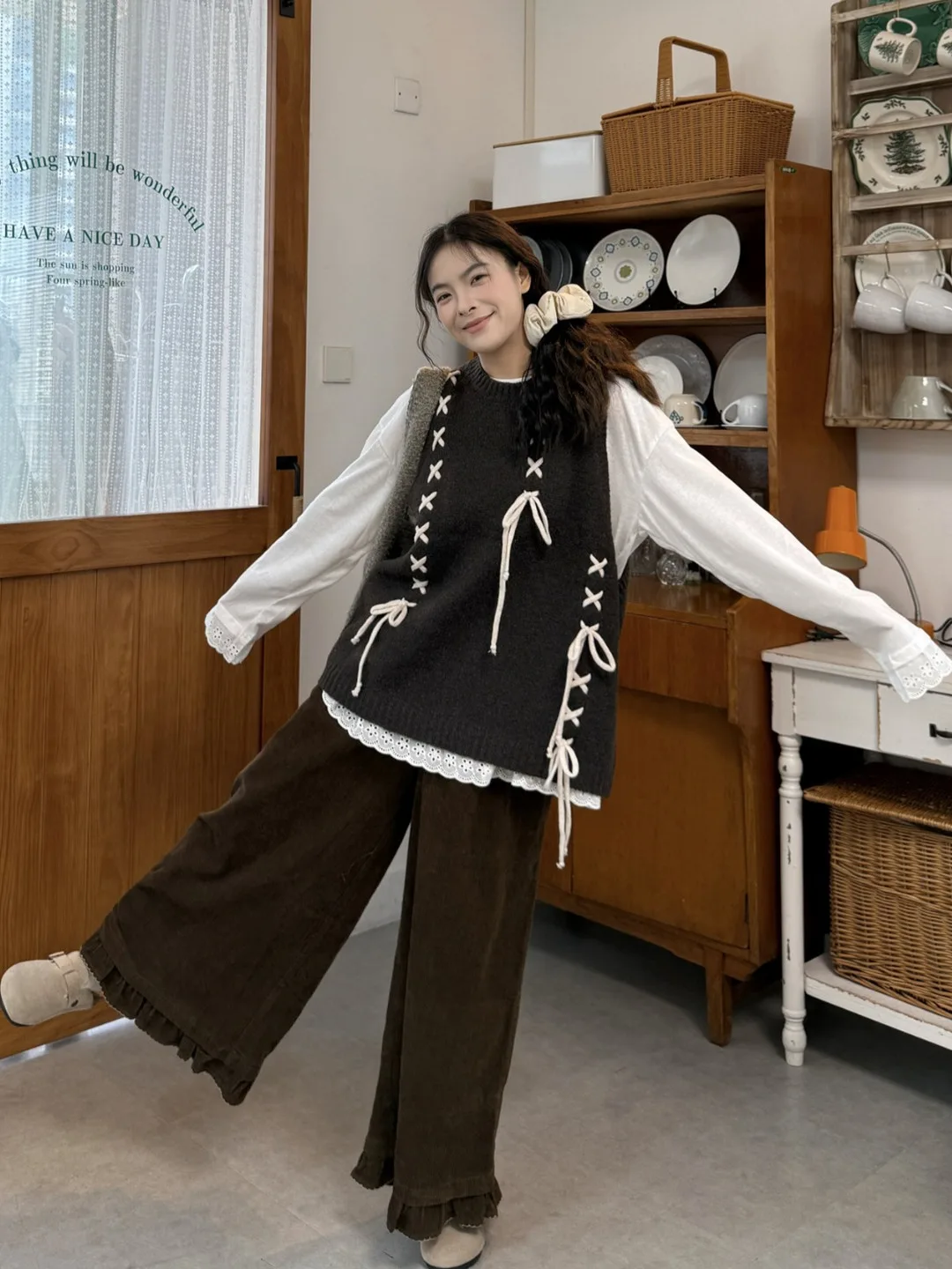 plus Size Women's Knitted Vest Top with Belt High Waist Loose Fit Long Sve Autumn Winter Faion Set Korean Sle Comfortable
plus Size Women's Knitted Vest Top with Belt High Waist Loose Fit Long Sve Autumn Winter Faion Set Korean Sle Comfortable