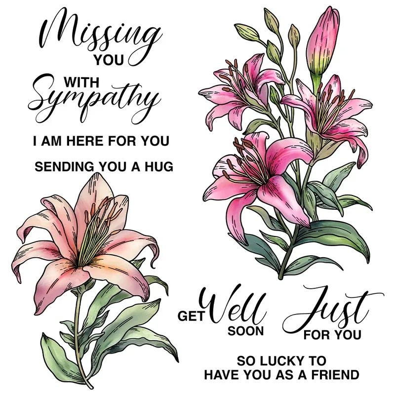 Spring Blooming Flowers Lily Cutting Dies Clear Stamps DIY Scrapbooking Metal Dies Silicone Stamps For Cards Decor
Spring Blooming Flowers Lily Cutting Dies Clear Stamps DIY Scrapbooking Metal Dies Silicone Stamps For Cards Decor