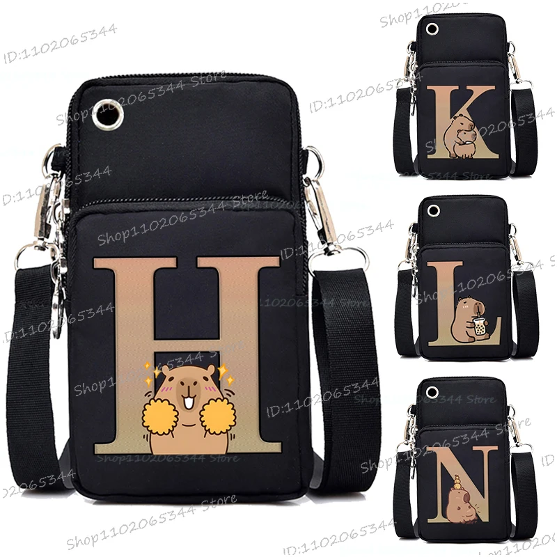 Zipper Small Crossbody Bags Cute Capybara Alphabet Mini Mobile Phone Bag Versatile Purse Detachable Strap Capybara Shoulder Bag
Zipper Small Crossbody Bags Cute Capybara Alphabet Mini Mobile Phone Bag Versatile Purse Detachable Strap Capybara Shoulder Bag