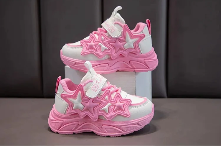 Girls Sports Shoes Fashion Classic Kids Casual Sneakers Children Running Shoes Air Mesh with Stars Breathable 2025 Spring Summer
Girls Sports Shoes Fashion Classic Kids Casual Sneakers Children Running Shoes Air Mesh with Stars Breathable 2025 Spring Summer