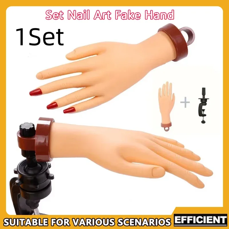 1Set Adjustable Nail Art Practice Hand Soft Flexible Plastic Finger Model for Manicure Training Display Fake Prosthetic Tool
1Set Adjustable Nail Art Practice Hand Soft Flexible Plastic Finger Model for Manicure Training Display Fake Prosthetic Tool