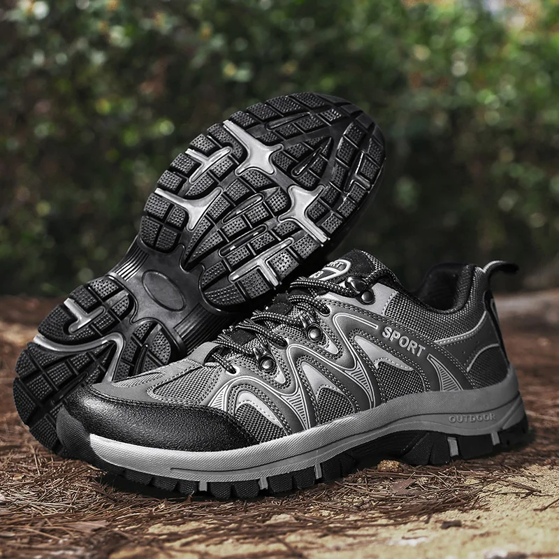 Men Hiking Boots Mesh Breathable Wear-Resistant Anti Slip Sports Shoes Thick Soled Outdoor Mountain Walking Sports Shoes for Men
Men Hiking Boots Mesh Breathable Wear-Resistant Anti Slip Sports Shoes Thick Soled Outdoor Mountain Walking Sports Shoes for Men