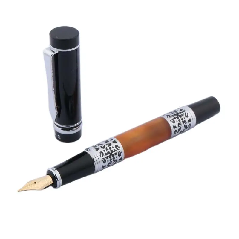 Luxury classic 3802 Fountain Pen metal Acrylic Relief Buried BLACK and silver office pen Stationery Office School Supplies
Luxury classic 3802 Fountain Pen metal Acrylic Relief Buried BLACK and silver office pen Stationery Office School Supplies