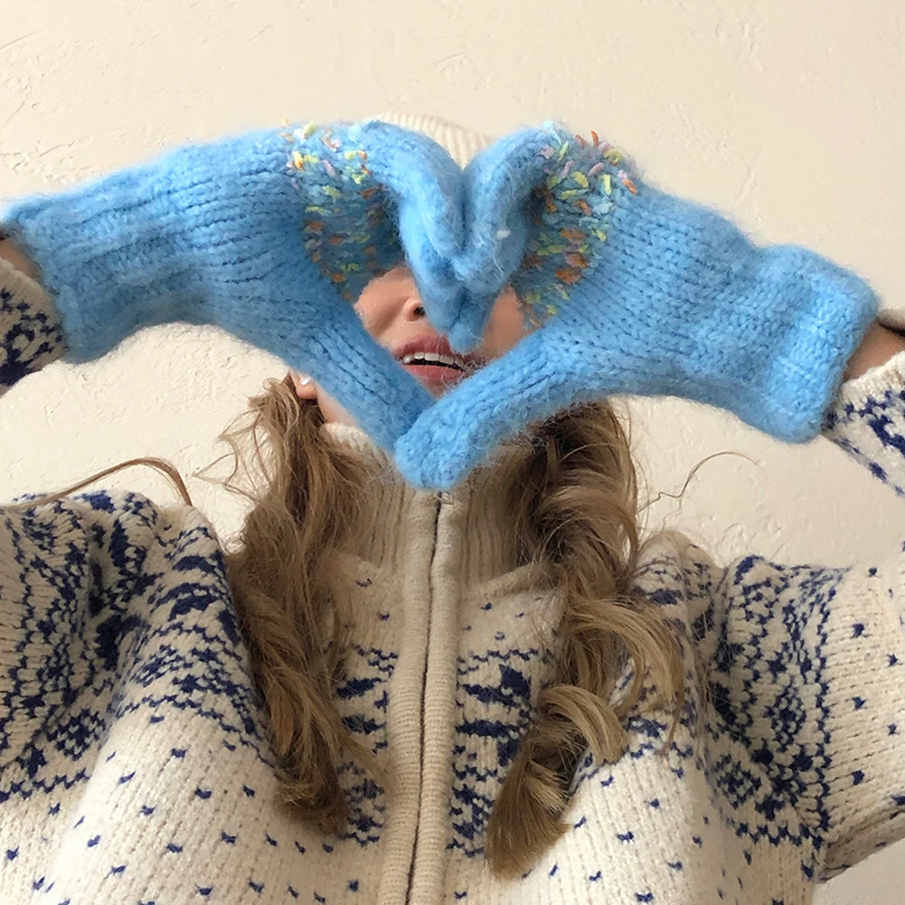 Keep Warm Knitted Gloves Full Finger Windproof Thermal Gloves For Outdoor Indoor
Keep Warm Knitted Gloves Full Finger Windproof Thermal Gloves For Outdoor Indoor