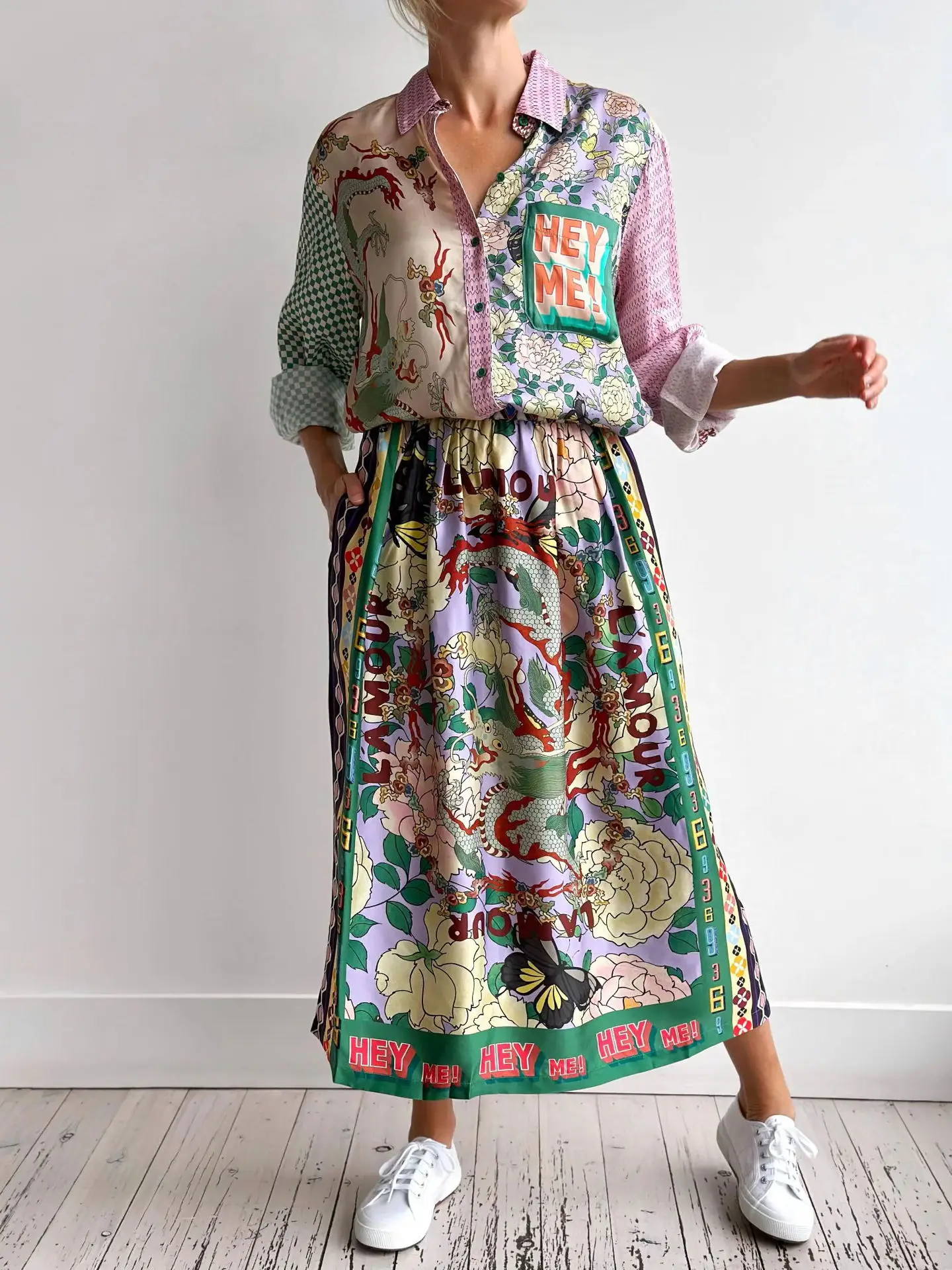 Women Vintage Printed Casual Skirt 2024 New Fashion Elegant Elastic Waist Clothing Holiday Party Graffiti Trendy Streetwear
Women Vintage Printed Casual Skirt 2024 New Fashion Elegant Elastic Waist Clothing Holiday Party Graffiti Trendy Streetwear