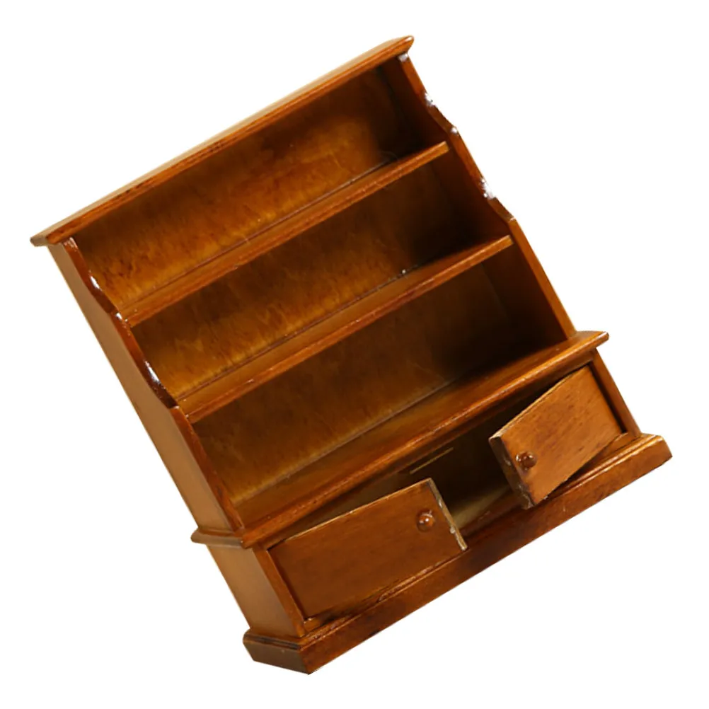 Miniature Wooden Bookshelf Dollhouse Furniture Mini House Storage Cabinet Realistic Detail Natural Wood Grain Miniature
Miniature Wooden Bookshelf Dollhouse Furniture Mini House Storage Cabinet Realistic Detail Natural Wood Grain Miniature