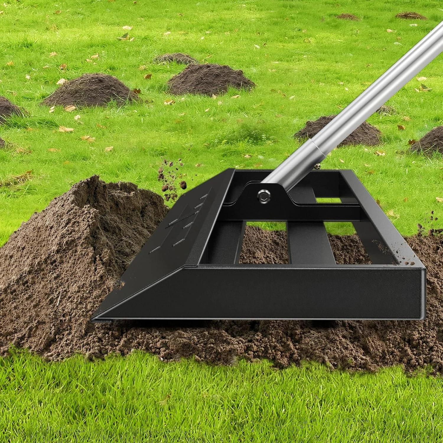 Rolling Lawn Leveling Rake Detachable Stainless Steel Lawn Leveler Ground Levelling Tool for Garden
Rolling Lawn Leveling Rake Detachable Stainless Steel Lawn Leveler Ground Levelling Tool for Garden