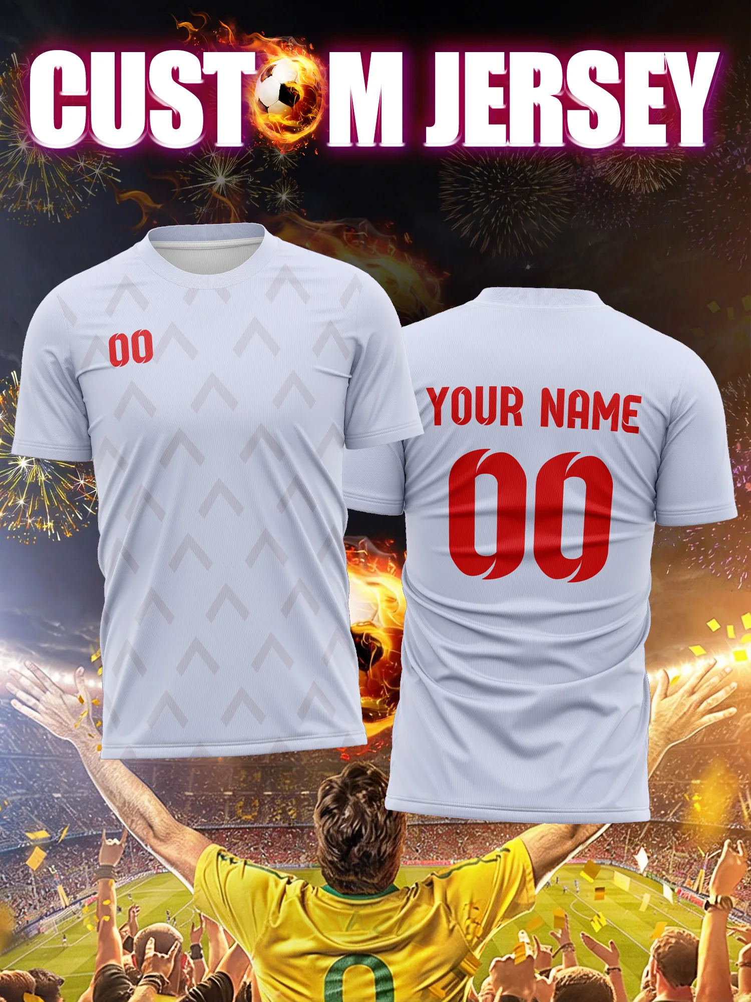 Custom Image Number Name Soccer Jersey,Block Cup Shirt,Elite Sweat-Exhaust Community Soccer Competition Gear
Custom Image Number Name Soccer Jersey,Block Cup Shirt,Elite Sweat-Exhaust Community Soccer Competition Gear