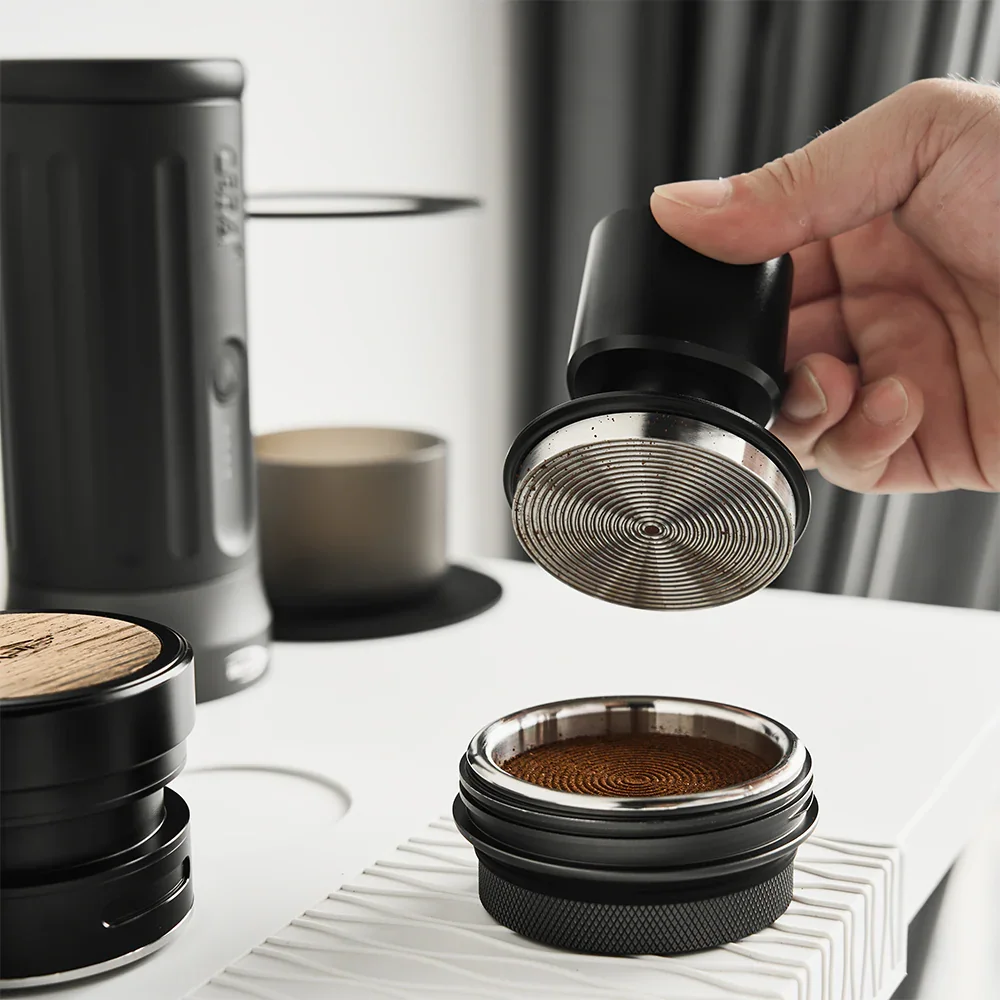 IKAPE Constant Pressure Coffee Tamper "Geometry Series" Impact 30lb 51/53.3/58.35mm ,Espresso Flat Tampers Loaded Barista Tool
IKAPE Constant Pressure Coffee Tamper "Geometry Series" Impact 30lb 51/53.3/58.35mm ,Espresso Flat Tampers Loaded Barista Tool