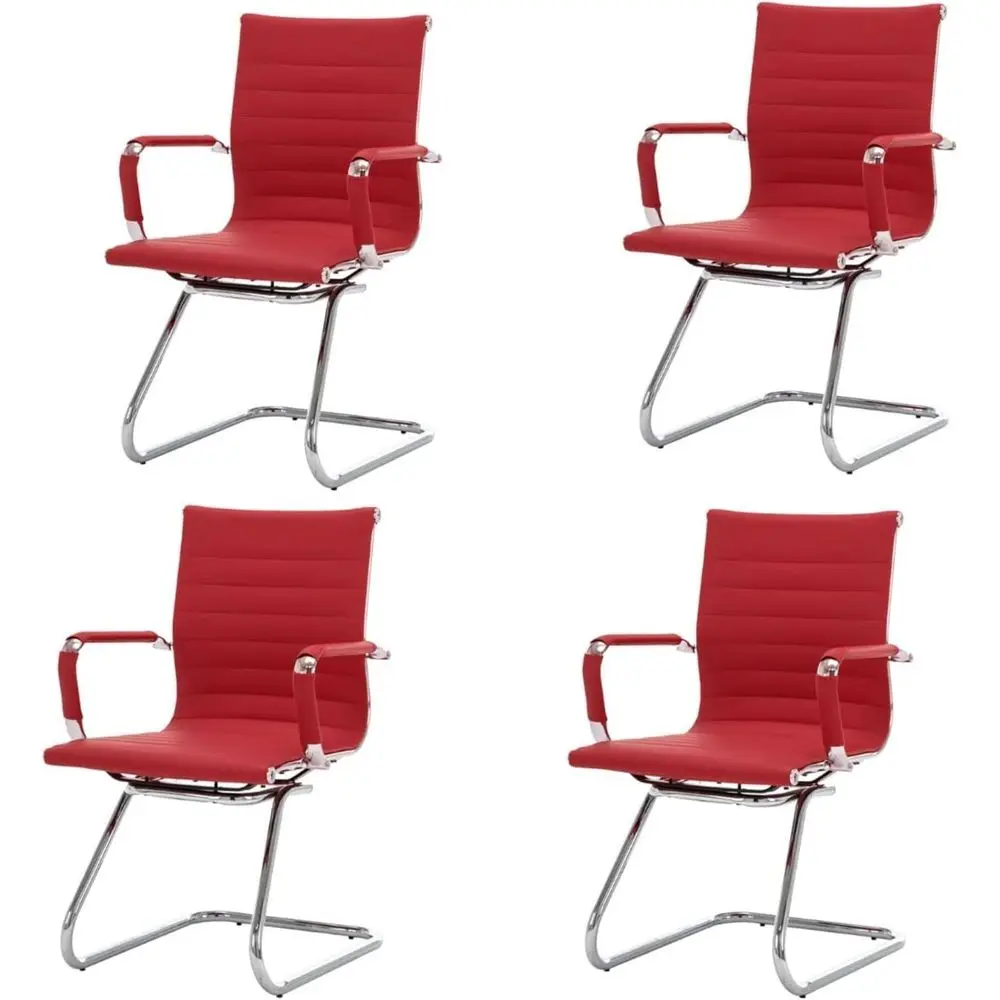Executive Office Chairs Set of 4, Upholstered Waiting Area Chairs with Arms, Stationary Sled Base Chairs for Conference Rooms, B
Executive Office Chairs Set of 4, Upholstered Waiting Area Chairs with Arms, Stationary Sled Base Chairs for Conference Rooms, B