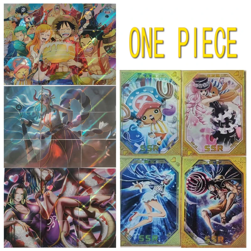 

Anime ONE PIECE SSR Puzzle cards Monkey D. Luffy Boa Hancock Nami Yamato Roronoa Zoro Game Collection Birthday Christmas gifts