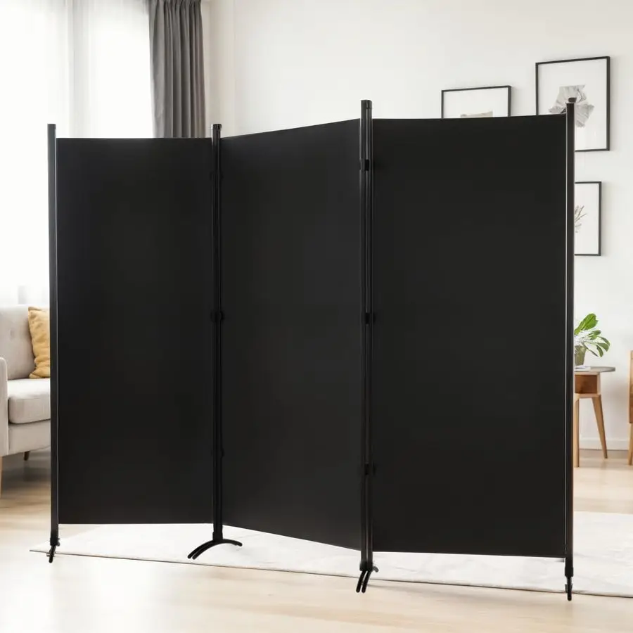 Divider 3Panel Privacy Screen, Portable Screen Steel Frame with HookampLoop for Home, Office, Classroom, Studio, Meeting Black
Divider 3Panel Privacy Screen, Portable Screen Steel Frame with HookampLoop for Home, Office, Classroom, Studio, Meeting Black