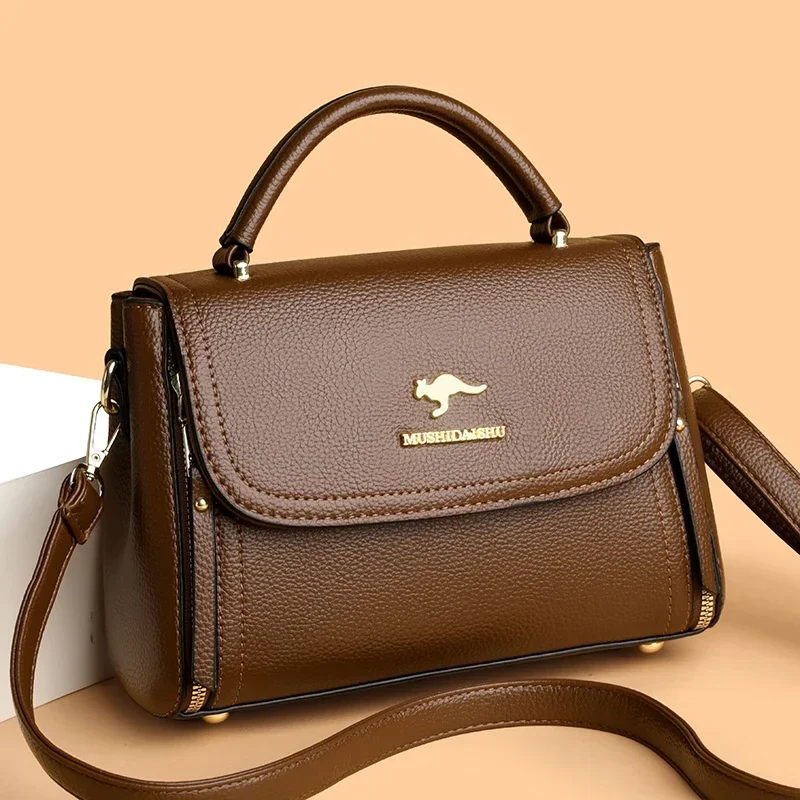 Women's Soft Leather Top-Handle Bags Luxury Design Shoulder Messenger Bags High Quality Handbags and Purses Commuting Sac A Main
Women's Soft Leather Top-Handle Bags Luxury Design Shoulder Messenger Bags High Quality Handbags and Purses Commuting Sac A Main