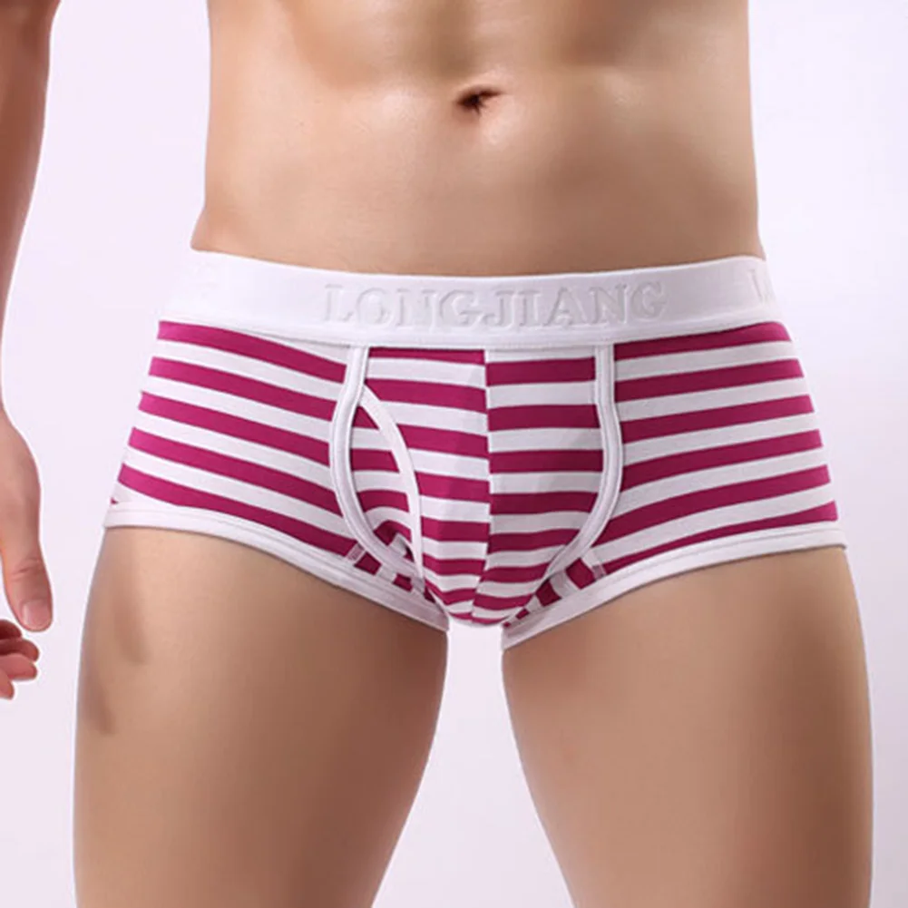1pc Men's Fashion Striped Panties Cotton Blend Underwear Male Boxers Shorts Pouch Bag Separation Underpants
1pc Men's Fashion Striped Panties Cotton Blend Underwear Male Boxers Shorts Pouch Bag Separation Underpants