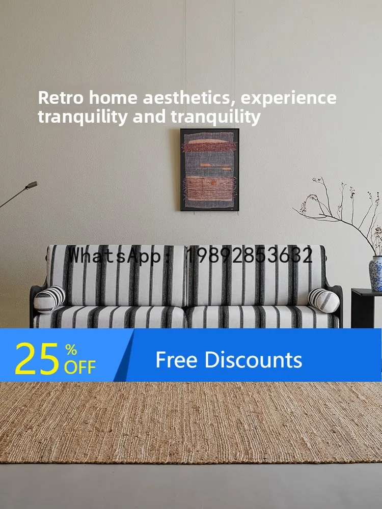 YFY Light Sandalwood Retro Black Vintage High-End Solid Wood Fabric Sofa Living Room Three-Seater Straight Cotton Linen
YFY Light Sandalwood Retro Black Vintage High-End Solid Wood Fabric Sofa Living Room Three-Seater Straight Cotton Linen