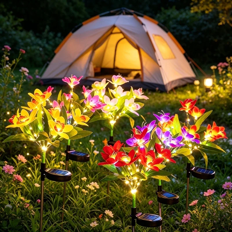 Solar 7 Head Orchid Flower Lawn Lamp Outdoor Lights for Patio Garden Holiday Mother's Day Wedding Christmas Party Decoration
Solar 7 Head Orchid Flower Lawn Lamp Outdoor Lights for Patio Garden Holiday Mother's Day Wedding Christmas Party Decoration