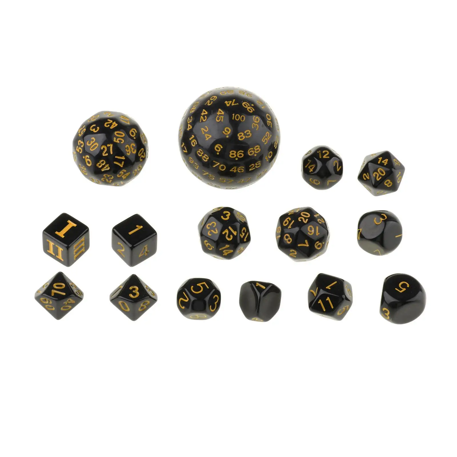 15Pieces Acrylic Polyhedral Dice for DND RPG Party Board Game Props
15Pieces Acrylic Polyhedral Dice for DND RPG Party Board Game Props