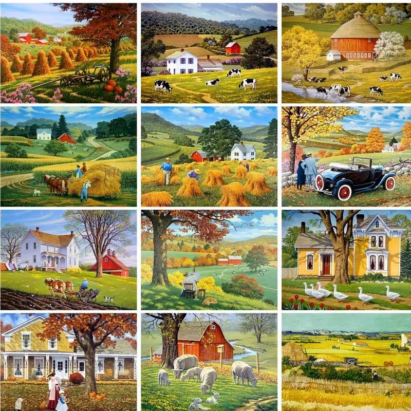 GATYZTORY 40X50cm Painting By Numbers Countryside Landscape For Adults Handmade Home Decors Drawing On Numbers Diy Set
GATYZTORY 40X50cm Painting By Numbers Countryside Landscape For Adults Handmade Home Decors Drawing On Numbers Diy Set