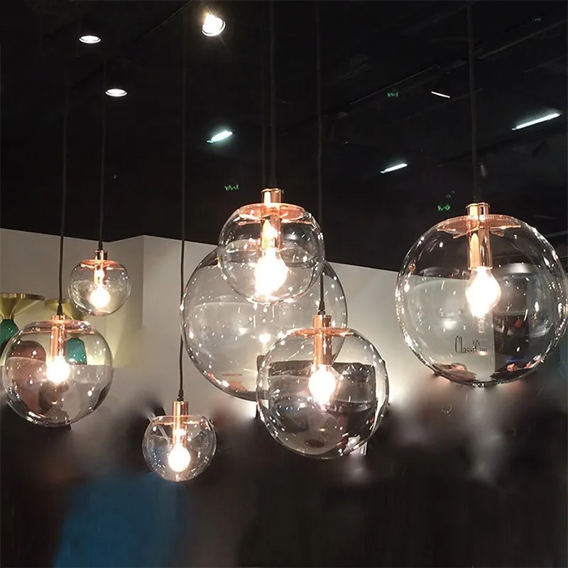 Nordic Modern Pendant Lights Creative Bubble Glass Ball Hanging Lamp for Living Room Bedroom Kitchen Lustre Suspension Luminaire
Nordic Modern Pendant Lights Creative Bubble Glass Ball Hanging Lamp for Living Room Bedroom Kitchen Lustre Suspension Luminaire