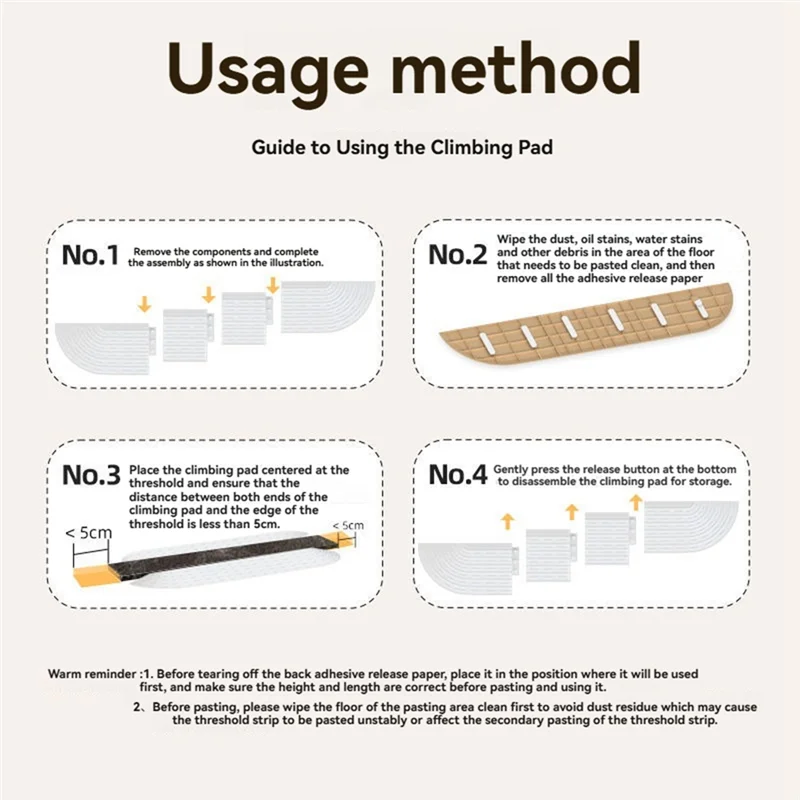 Противоскользящий порог, дверная рампа, комплект для интеллектуального робота-пылесоса, рампа для инвалидных колясок, аксессуары-A54Q
Противоскользящий порог, дверная рампа, комплект для интеллектуального робота-пылесоса, рампа для инвалидных колясок, аксессуары-A54Q