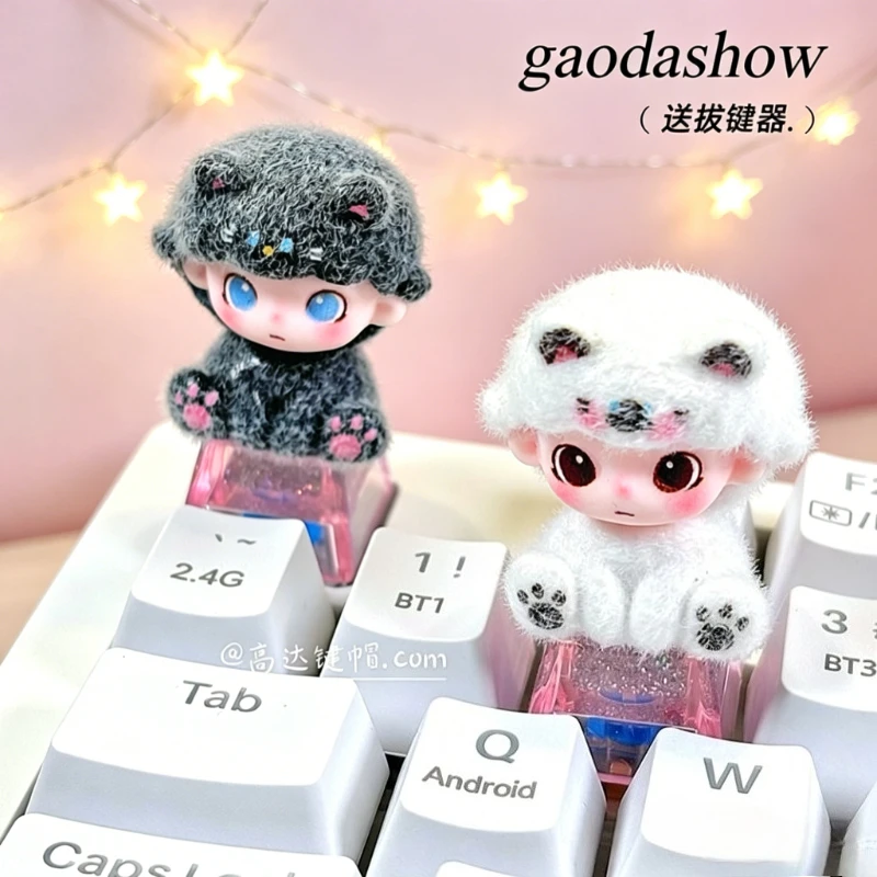Cute Anime Keycaps Customized Personalized 3D Keycaps for Mechanical Keyboards Suitable for MX Axis ESC Accessories