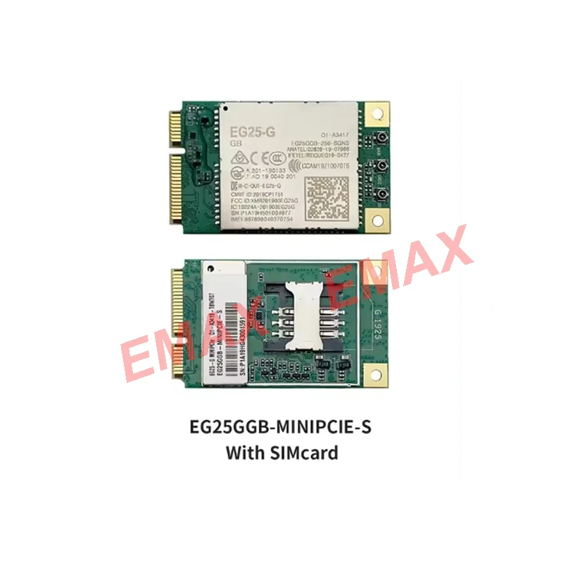 Quectel EG25GGB-MINI PCIE EG25-G WITH SIM CARD SLOT Mini Pci-express EG25GGB-256-SGNS pcie to usb adapter LTE Antenna
Quectel EG25GGB-MINI PCIE EG25-G WITH SIM CARD SLOT Mini Pci-express EG25GGB-256-SGNS pcie to usb adapter LTE Antenna