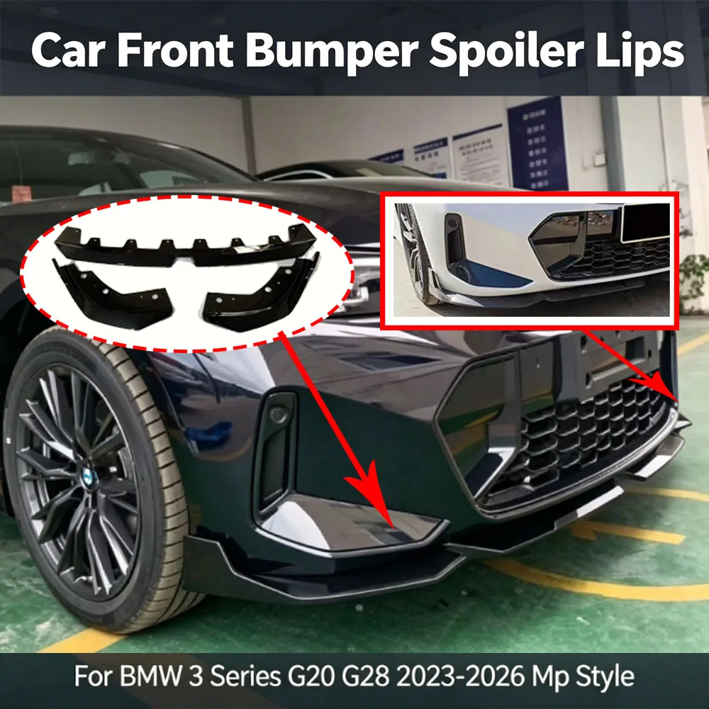 Car Front Bumper Spoiler Lips for BMW 3 Series G20 G28 2023-2026 Mp Style Lower Shovel Skirt Diffuser Auto Accessories Tuning
Car Front Bumper Spoiler Lips for BMW 3 Series G20 G28 2023-2026 Mp Style Lower Shovel Skirt Diffuser Auto Accessories Tuning