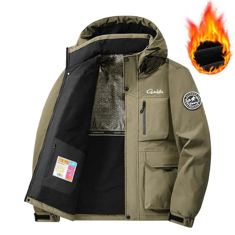 Gamakatsu Fishing Jacket Men's Autumn and Winter Hooded Outdoor Casual Fashion Workwear Warm Coat Clothes
Gamakatsu Fishing Jacket Men's Autumn and Winter Hooded Outdoor Casual Fashion Workwear Warm Coat Clothes