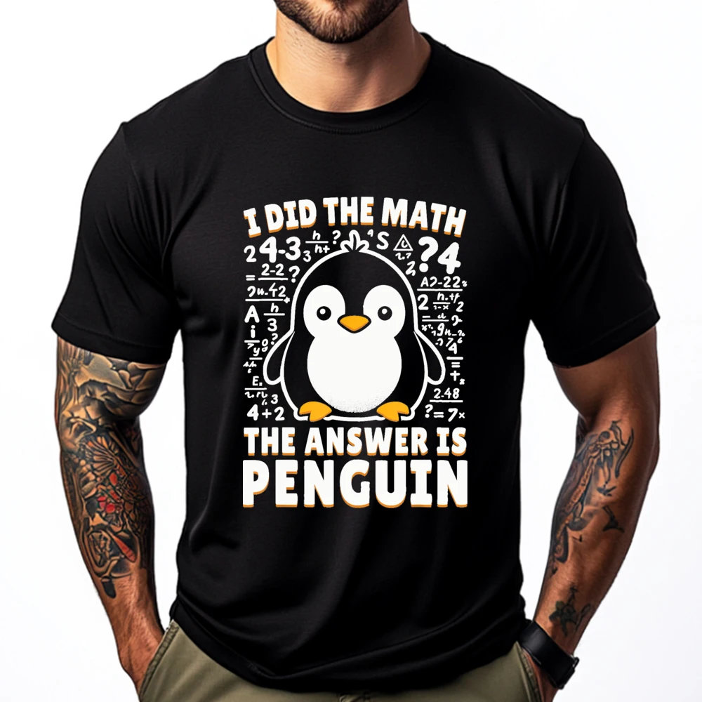 Cute Penguin Tees Black Graphic T Shirts Classic Men's T-Shirts Cotton Streetwear Short Sleeve Penguin Lover Gift
Cute Penguin Tees Black Graphic T Shirts Classic Men's T-Shirts Cotton Streetwear Short Sleeve Penguin Lover Gift