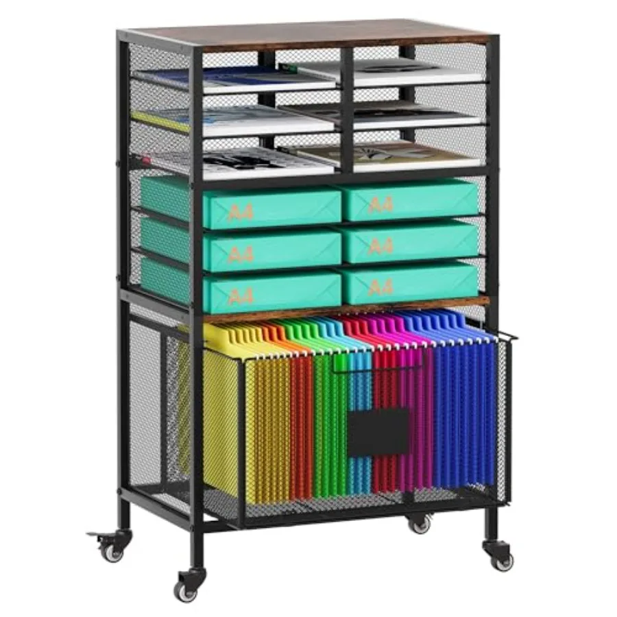 9 Slots Lateral File Cabinet with Drawer Mobile Filling Cabinet with Open Storage Shelves Hanging File Folder For Letter Size F
9 Slots Lateral File Cabinet with Drawer Mobile Filling Cabinet with Open Storage Shelves Hanging File Folder For Letter Size F