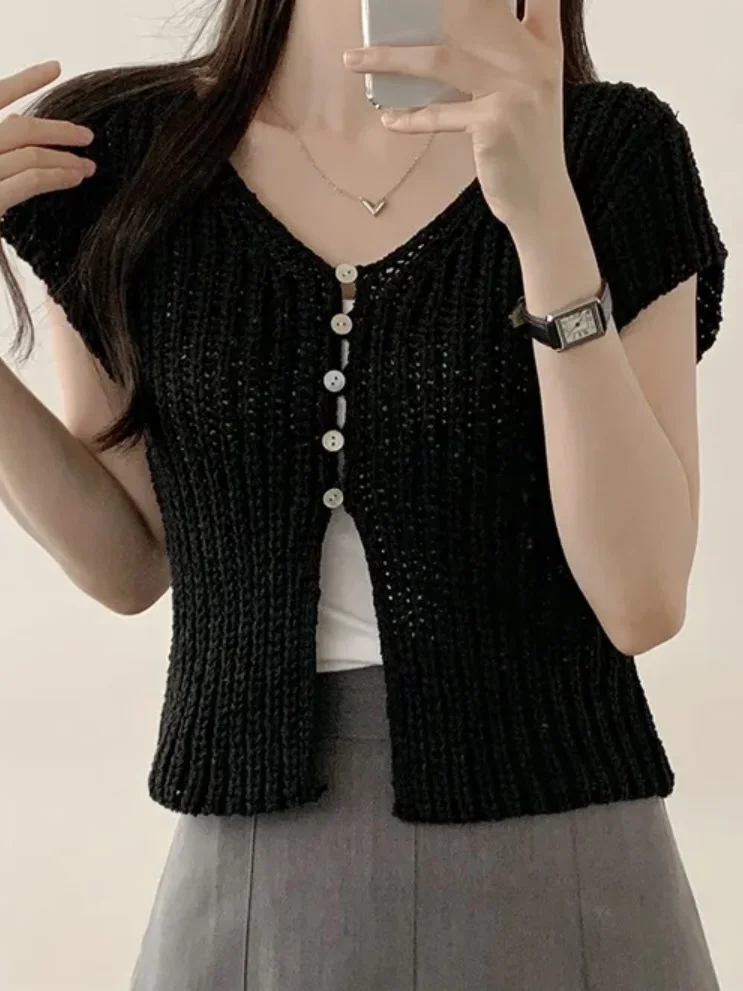 Chic Single-Button Asymmetrical Knitwear ort Sve Women's Outerwear Trendy Cardigan Top Quali Design Summer Faion
Chic Single-Button Asymmetrical Knitwear ort Sve Women's Outerwear Trendy Cardigan Top Quali Design Summer Faion