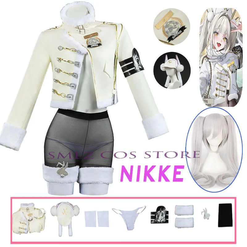 Костюм для косплея Blanc из игры NIKKE, сексуальная униформа для женщин, комплект с пальто, шляпой и париком, наряд для Хэллоуина и ролевых игр для женщин
Костюм для косплея Blanc из игры NIKKE, сексуальная униформа для женщин, комплект с пальто, шляпой и париком, наряд для Хэллоуина и ролевых игр для женщин