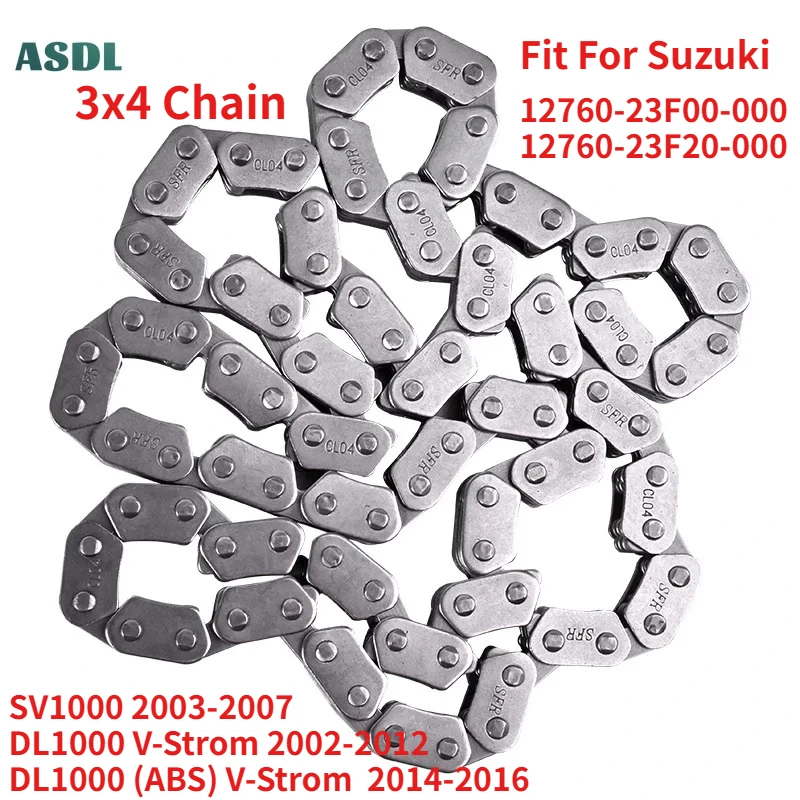 Motor Crankshaft Cam Timing Chain Silent Chain for Suzuki DL1000 DL 1000 2002-2012 SV1000 2003-2007 DL1000 ABS V-Strom 2016-2016
Motor Crankshaft Cam Timing Chain Silent Chain for Suzuki DL1000 DL 1000 2002-2012 SV1000 2003-2007 DL1000 ABS V-Strom 2016-2016
